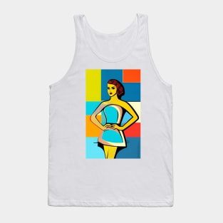 Pop Art Pin Up Girl Tank Top